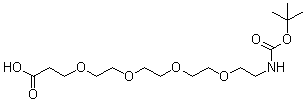 5,8,11,14-Tetraoxa-2-azaheptadecanedioic acid 1-(1,1-dimethylethyl) ester molecular structure (CAS 756525-91-4)