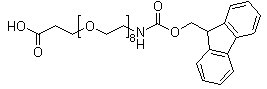 5,8,11,14,17,20,23,26-Octaoxa-2-azanonacosanedioic acid 1-(9H-fluoren-9-ylmethyl) ester molecular structure (CAS 756526-02-0)