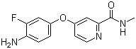 4-(4-Amino-3-fluorophenoxy)-N-methylpyridine-2-carboxamide molecular structure (CAS 757251-39-1)
