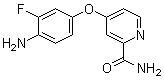4-(4-Amino-3-fluorophenoxy)pyridine-2-carboxamide molecular structure (CAS 757251-54-0)