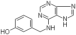 structure of CAS# 75737-38-1, 3-[(9H-Purin-6-ylamino)methyl]phenol