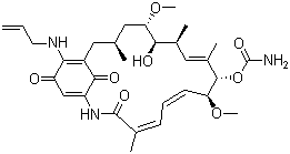 structure of CAS# 75747-14-7, Telatinib;17-Demethoxy-17-allylaminogeldanamycin; Tanespimycin; 17-Allylaminogeldanamycin