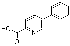 5-苯基吡啶-2-羧酸分子结构 (CAS 75754-04-0)