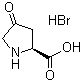 4-氧代-L-脯氨酸氢溴酸盐分子结构 (CAS 75776-67-9)