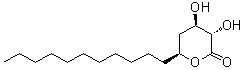 (3S,4R,6S)-Tetrahydro-3,4-dihydroxy-6-undecyl-2H-pyran-2-one molecular structure (CAS 757995-43-0)