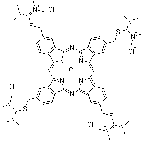 Alcian Blue 8GX molecular structure (CAS 75881-23-1)