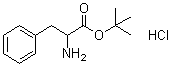 structure of CAS# 75898-47-4, DL-Phenylalanine tert-butyl ester hydrochloride;tert-Butyl DL-phenylalaninate hydrochloride