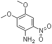 4,5-二甲氧基-2-硝基苯胺分子结构 (CAS 7595-31-5)