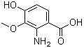 2-氨基-4-羟基-3-甲氧基苯甲酸分子结构 (CAS 7595-98-4)