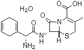 结构式 CAS# 75975-70-1, 头孢拉定一水合物