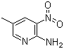 2-氨基-3-硝基-5-甲基吡啶分子结构 (CAS 7598-26-7)