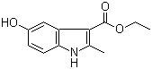 5-羟基-2-甲基吲哚-3-甲酸乙酯分子结构 (CAS 7598-91-6)