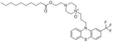 氟非那嗪癸酸酯N-1-氧化物分子结构 (CAS 76013-31-5)