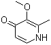 3-甲氧基-2-甲基-1H-吡啶-4-酮分子结构 (CAS 76015-11-7)