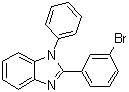 结构式 CAS# 760212-40-6, 2-(3-溴苯基)-1-苯基-1H-苯并咪唑