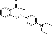 结构式 CAS# 76058-33-8, 乙基红; 2-[4-(二乙基氨基)苯基偶氮]苯甲酸
