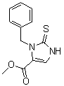 结构式 CAS# 76075-15-5, 2,3-二氢-3-苄基-2-硫代-1H-咪唑-4-羧酸甲酯