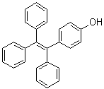 structure of CAS# 76115-06-5, 4-(Triphenylethenyl)phenol;1-(4'-Hydroxyphenyl)-1,2,2-triphenylethene; 4-(1,2,2-Triphenylvinyl)phenol; 4-Hydroxytetraphenylethylene