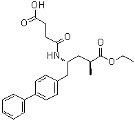 (alphaS,gammaR)-gamma-[(3-Carboxy-1-oxopropyl)amino]-alpha-methyl-[1,1'-biphenyl]-4-pentanoic acid 4-ethyl ester molecular structure (CAS 761373-05-1)