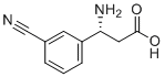 (R)-3-Amino-3-(3-cyanophenyl)propanoic acid molecular structure (CAS 761396-82-1)