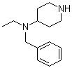N-Ethyl-N-(phenylmethyl)-4-piperidinamine molecular structure (CAS 76167-64-1)