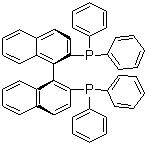 R-(+)-1,1'-联萘-2,2'-双二苯膦分子结构 (CAS 76189-55-4)