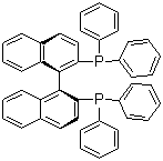 结构式 CAS# 76189-56-5, S-(-)-1,1'-联萘-2,2'-双二苯膦