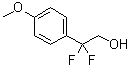 structure of CAS# 762292-75-1, beta,beta-Difluoro-4-methoxybenzeneethanol