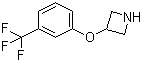 3-(3-三氟甲基苯氧基)氮杂环丁烷分子结构 (CAS 76263-23-5)
