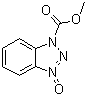 1H-苯并三唑-1-羧酸甲酯 3-氧化物分子结构 (CAS 76266-27-8)