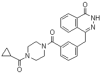 1-(Cyclopropylcarbonyl)-4-[3-[(3,4-dihydro-4-oxo-1-phthalazinyl)methyl]benzoyl]piperazine molecular structure (CAS 763113-06-0)