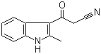 structure of CAS# 76397-72-3, 3-(2-Methyl-1H-indol-3-yl)-3-oxopropanenitrile