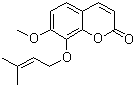 7-Methoxy-8-[(3-methyl-2-buten-1-yl)oxy]-2H-1-benzopyran-2-one molecular structure (CAS 76474-93-6)
