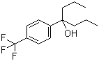 alpha,alpha-Dipropyl-4-(trifluoromethyl)benzenemethanol molecular structure (CAS 76500-05-5)