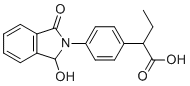 structure of CAS# 76553-18-9, Indobufen Impurity 3;2-(4-(1-hydroxy-3-oxoisoindolin-2-yl)phenyl)butanoic acid