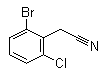 2-溴-6-氯苯乙腈分子结构 (CAS 76574-39-5)