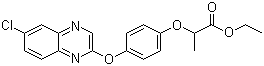 结构式 CAS# 76578-14-8, 喹禾灵; 2-[4-(6-氯-2-喹喔啉氧基)苯氧基]丙酸乙酯