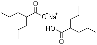Divalproex sodium molecular structure (CAS 76584-70-8)