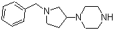 1-[1-(Phenylmethyl)-3-pyrrolidinyl]piperazine molecular structure (CAS 765878-69-1)