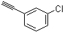 structure of CAS# 766-83-6, 3-Chlorophenylacetylene;1-Chloro-3-ethynylbenzene