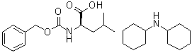 N-苄氧羰基-D-亮氨酸(二环己基胺)盐分子结构 (CAS 7662-58-0)