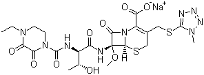 头孢拉宗钠分子结构 (CAS 76648-01-6)