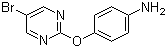 4-[(5-溴-2-嘧啶基)氧基]苯胺分子结构 (CAS 76660-37-2)