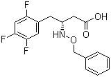 (R)-3-(苄氧基氨基)-4-(2,4,5-三氟苯基)丁酸分子结构 (CAS 767352-29-4)