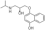 4-[(2R)-2-羟基-3-[(1-甲基乙基)氨基]丙氧基]-1-萘酚分子结构 (CAS 76792-97-7)