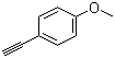 结构式 CAS# 768-60-5, 4-乙炔基苯甲醚; (4-甲氧基苯基)乙炔