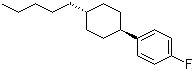 反式-4'-戊基环己基-4-氟苯分子结构 (CAS 76802-61-4)
