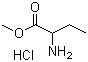 结构式 CAS# 7682-18-0, DL-2-氨基丁酸甲酯盐酸盐