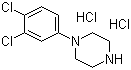structure of CAS# 76835-17-1, 1-(3,4-Dichlorophenyl)piperazine dihydrochloride