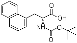 Boc-3-(1-萘基)-D-丙氨酸分子结构 (CAS 76932-48-4)